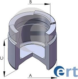 ERT 150291-C - Поршень, корпус скобы тормоза autosila-amz.com