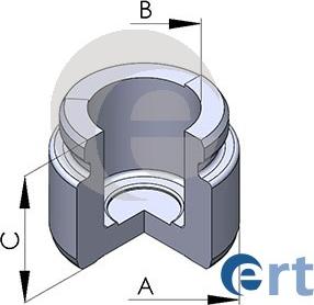 ERT 150257-C - Поршень, корпус скобы тормоза autosila-amz.com