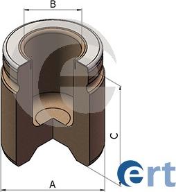 ERT 151184-C - Поршень, корпус скобы тормоза autosila-amz.com