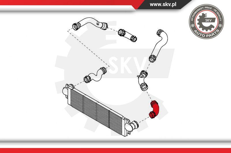 Esen SKV 43SKV101 - Патрубок интеркулера autosila-amz.com