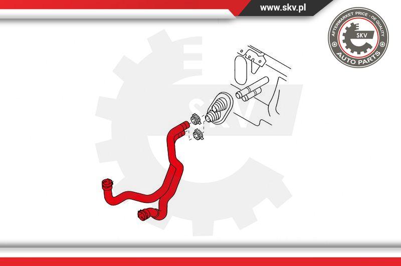 Esen SKV 43SKV822 - Патрубoк водяного охлаждения autosila-amz.com