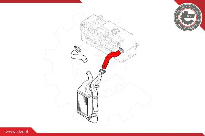 Esen SKV 43SKV201 - 43201 SKV Патрубок интеркулера autosila-amz.com