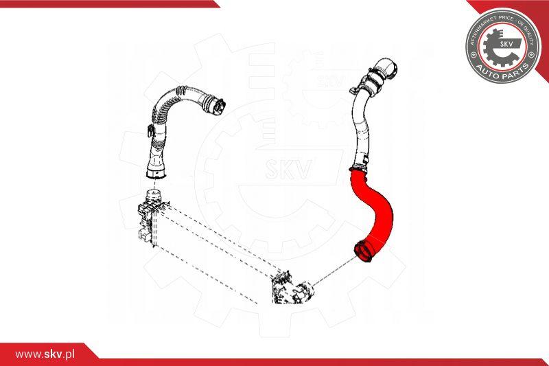 Esen SKV 24SKV927 - 24927 SKV Патрубок интеркулера autosila-amz.com