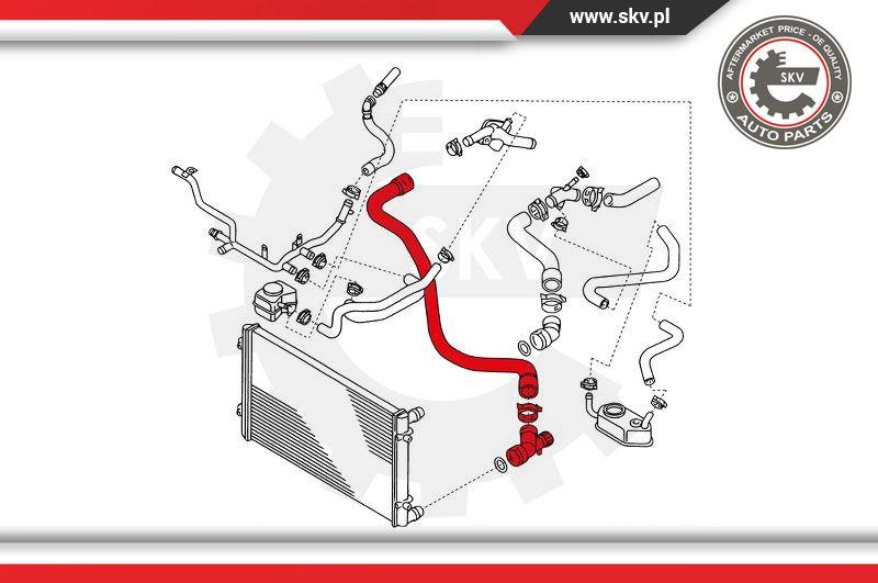 Esen SKV 24SKV344 - Патрубoк водяного охлаждения autosila-amz.com