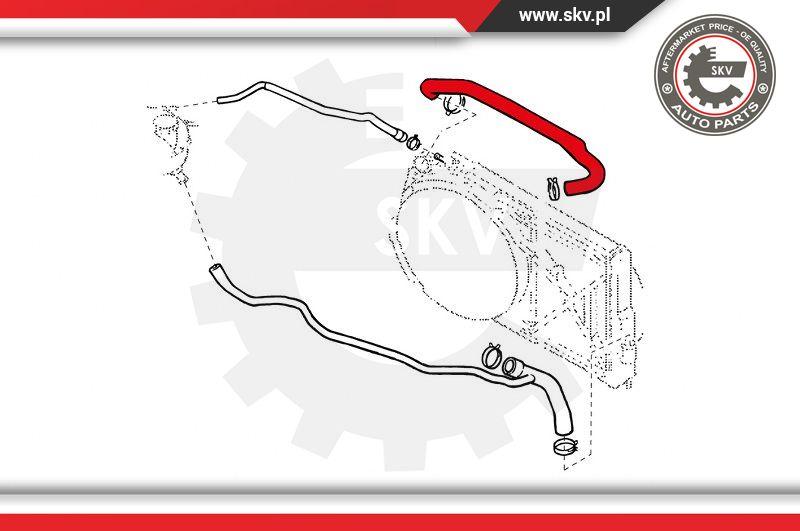 Esen SKV 24SKV318 - Шланг радиатора autosila-amz.com