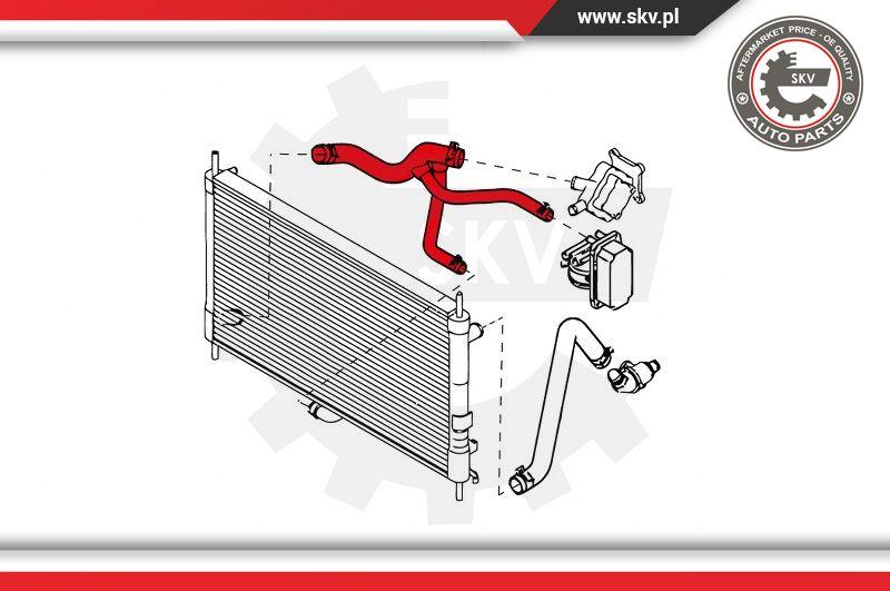 Esen SKV 24SKV338 - Шланг радиатора autosila-amz.com