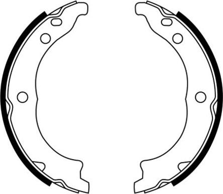 E.T.F. 09-0654 - Комплект тормозных колодок, барабанные autosila-amz.com