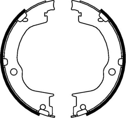 E.T.F. 09-0660 - Комплект тормозных колодок, барабанные autosila-amz.com