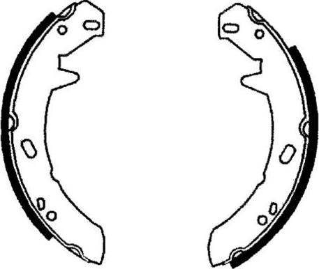 E.T.F. 09-0662 - Комплект тормозных колодок, барабанные autosila-amz.com