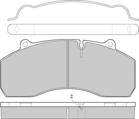 E.T.F. 12-5309 - Тормозные колодки, дисковые, комплект autosila-amz.com