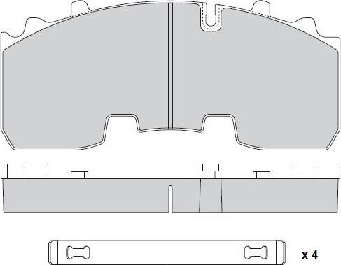 E.T.F. 12-5336 - Тормозные колодки, дисковые, комплект autosila-amz.com