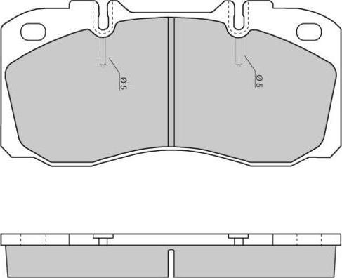 E.T.F. 12-5272 - Тормозные колодки, дисковые, комплект autosila-amz.com