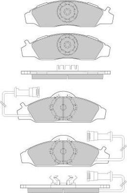 E.T.F. 12-0955 - Тормозные колодки, дисковые, комплект autosila-amz.com