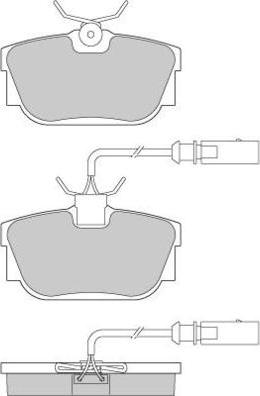 E.T.F. 12-0957 - Тормозные колодки, дисковые, комплект autosila-amz.com