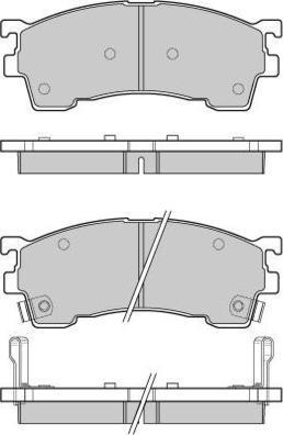 E.T.F. 12-0961 - Тормозные колодки, дисковые, комплект autosila-amz.com