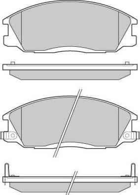 GMC 2356901 - Тормозные колодки, дисковые, комплект autosila-amz.com