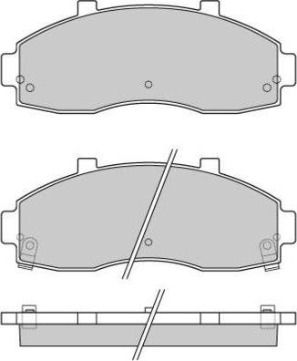 E.T.F. 12-0901 - Тормозные колодки, дисковые, комплект autosila-amz.com