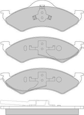 E.T.F. 12-0919 - Тормозные колодки, дисковые, комплект autosila-amz.com