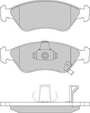 E.T.F. 12-0910 - Тормозные колодки, дисковые, комплект autosila-amz.com