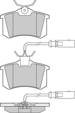 E.T.F. 12-0982 - Тормозные колодки, дисковые, комплект autosila-amz.com