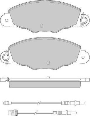 E.T.F. 12-0930 - Тормозные колодки, дисковые, комплект autosila-amz.com