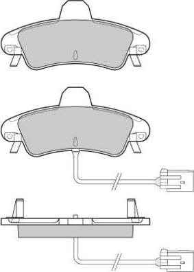 E.T.F. 12-0932 - Тормозные колодки, дисковые, комплект autosila-amz.com