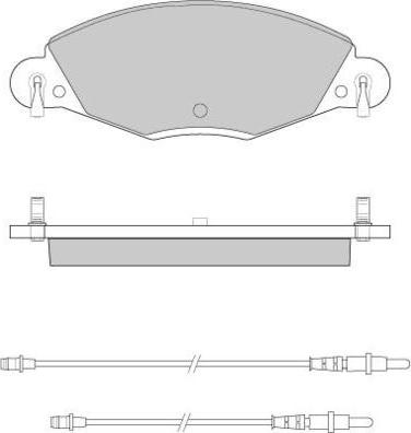 E.T.F. 12-0937 - Тормозные колодки, дисковые, комплект autosila-amz.com