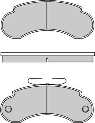 E.T.F. 12-0490 - Тормозные колодки, дисковые, комплект autosila-amz.com