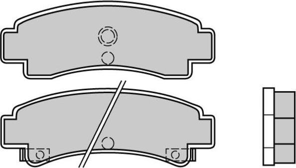 E.T.F. 12-0442 - Тормозные колодки, дисковые, комплект autosila-amz.com