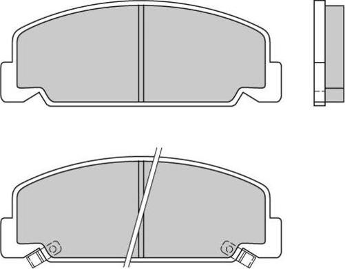 E.T.F. 12-0406 - Тормозные колодки, дисковые, комплект autosila-amz.com