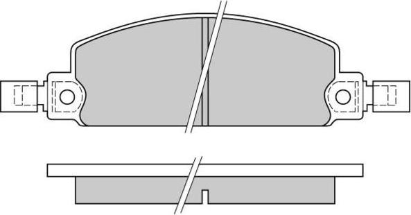 E.T.F. 12-0413 - Тормозные колодки, дисковые, комплект autosila-amz.com