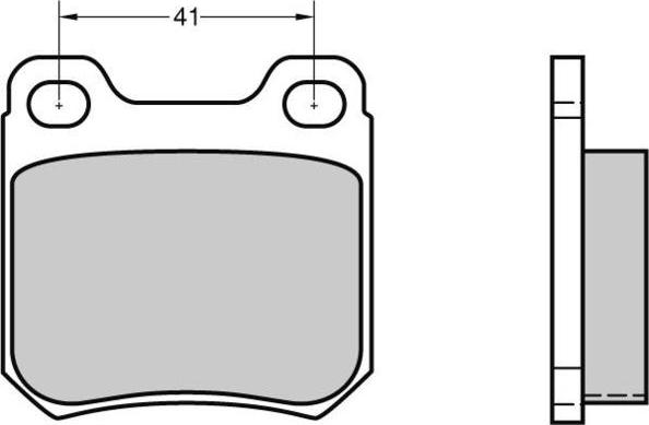 E.T.F. 12-0412 - Тормозные колодки, дисковые, комплект autosila-amz.com