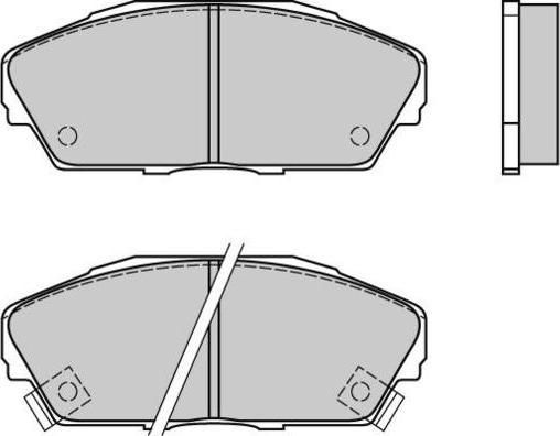 E.T.F. 12-0480 - Тормозные колодки, дисковые, комплект autosila-amz.com