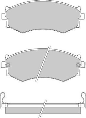 E.T.F. 12-0439 - Тормозные колодки, дисковые, комплект autosila-amz.com