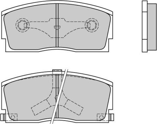 E.T.F. 12-0437 - Тормозные колодки, дисковые, комплект autosila-amz.com