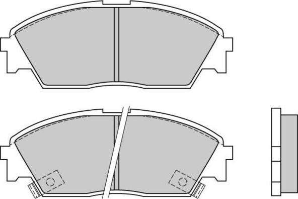 E.T.F. 12-0479 - Тормозные колодки, дисковые, комплект autosila-amz.com