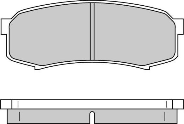 Key Parts KBP1514 - Тормозные колодки, дисковые, комплект autosila-amz.com