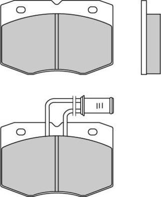 E.T.F. 12-0556 - Тормозные колодки, дисковые, комплект autosila-amz.com