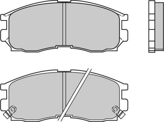 E.T.F. 12-0509 - Тормозные колодки, дисковые, комплект autosila-amz.com