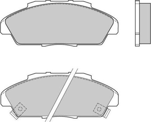 E.T.F. 12-0519 - Тормозные колодки, дисковые, комплект autosila-amz.com