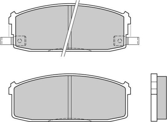 E.T.F. 12-0510 - Тормозные колодки, дисковые, комплект autosila-amz.com