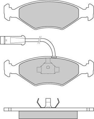 E.T.F. 12-0589 - Тормозные колодки, дисковые, комплект autosila-amz.com