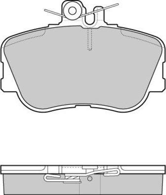 E.T.F. 12-0586 - Тормозные колодки, дисковые, комплект autosila-amz.com