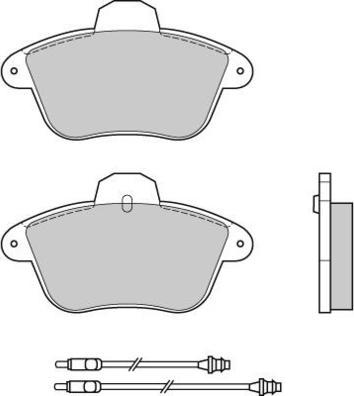 E.T.F. 12-0521 - Тормозные колодки, дисковые, комплект autosila-amz.com