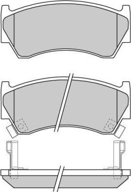 E.T.F. 12-0691 - Тормозные колодки, дисковые, комплект autosila-amz.com