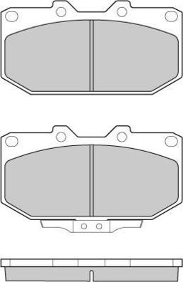 E.T.F. 12-0649 - Тормозные колодки, дисковые, комплект autosila-amz.com