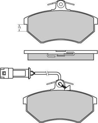 E.T.F. 12-0644 - Тормозные колодки, дисковые, комплект autosila-amz.com