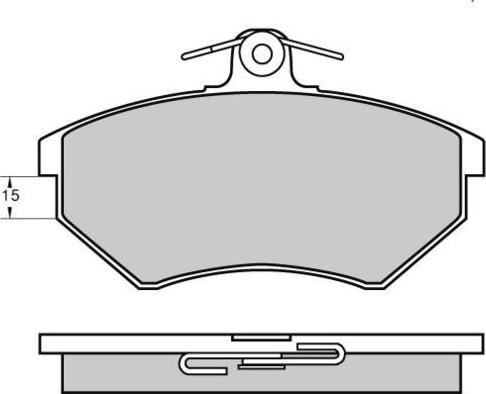 E.T.F. 12-0641 - Тормозные колодки, дисковые, комплект autosila-amz.com