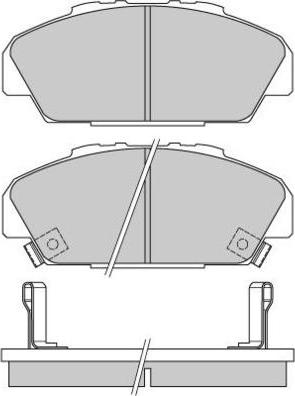 E.T.F. 12-0648 - Тормозные колодки, дисковые, комплект autosila-amz.com