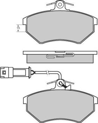 E.T.F. 12-0643 - Тормозные колодки, дисковые, комплект autosila-amz.com